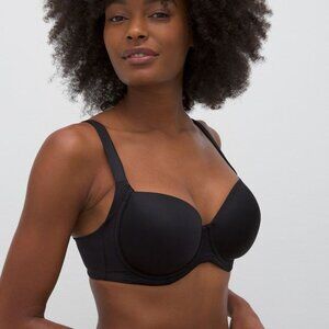 Soma Stunning Support Smooth Balconette Black Full-Coverage Bra 38C